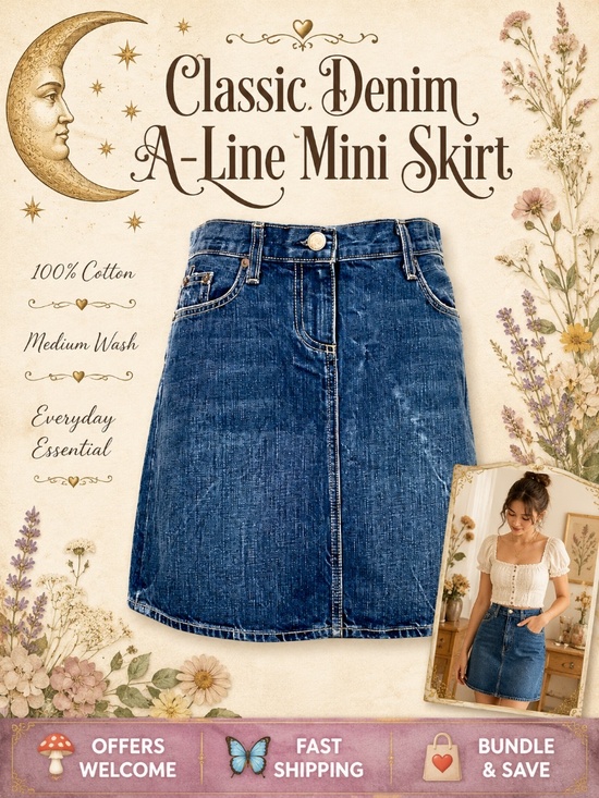 J. Crew Dresses & Skirts - J.Crew Denim A‑Line Mini Skirt 100% Cotton Medium Wash Size 29